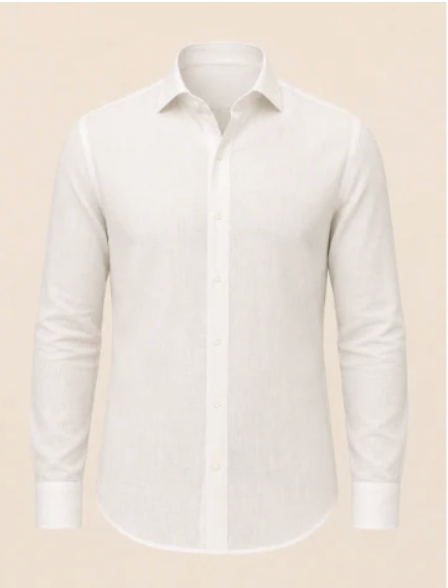 Mediterranean Artisan Linen Shirt